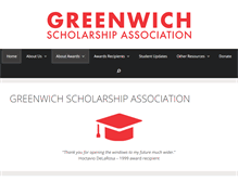 Tablet Screenshot of greenwichscholarship.org